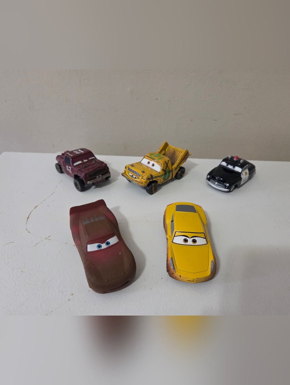 Disney Deluxe Diecastt Car 3 Demolition Derby set Of 5